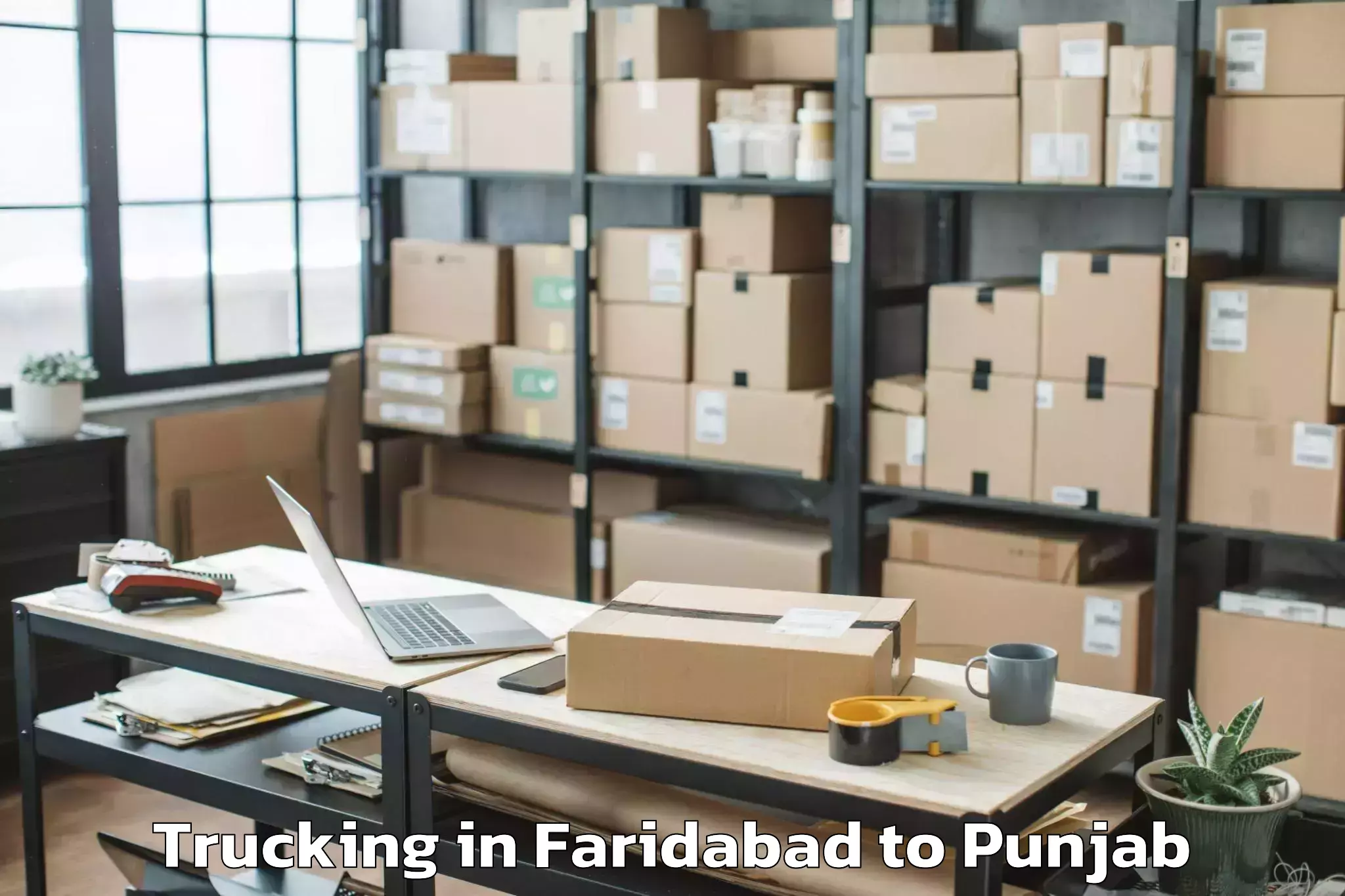 Quality Faridabad to Dhuri Trucking